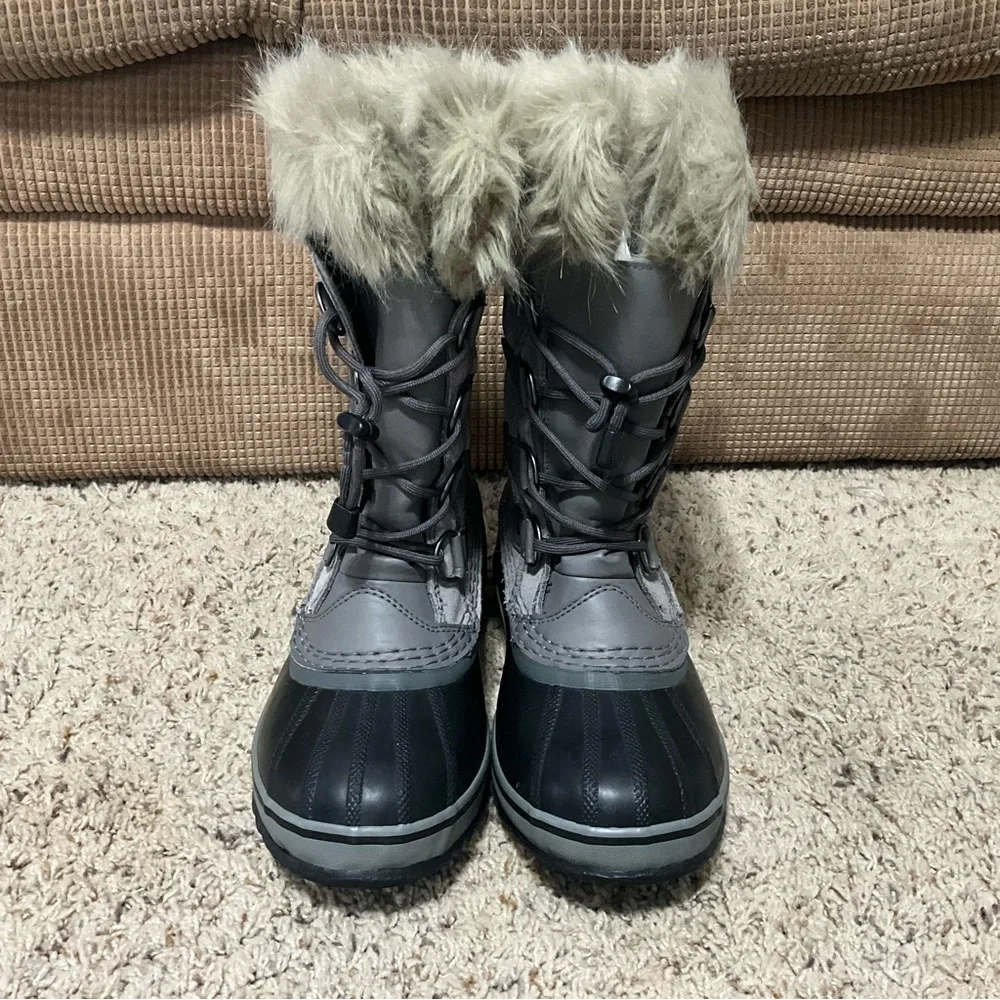 Sorel Gray and Black Boots with leather womens Size 5 - Picture 12 of 16